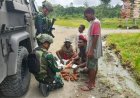 Satgas Yonif 5 Marinir Hadir di Papua, Perhatian Kecil Hadirkan Kebahagiaan Bagi Warga Yahukimo